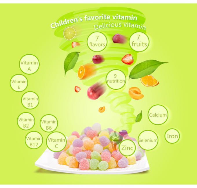 Immune Support Vegetarian Multivitamin Gummies Non GMO Allergen Free
