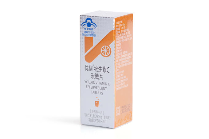 High Strength Vitamin C Effervescent Tablets 480mg Dosage Orange Flavor