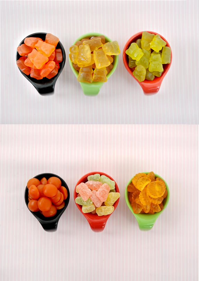China Supplier Halal Gelatin VitaminD+Calcium+K2 Various Shapes Gummy Candy