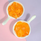 Oil Coating Fruit Shaped Gummy Candy , Chewable Gummy Vitamins Orange Flavor
