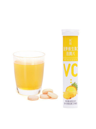 Immune Support Vitamin C Effervescent Tablets With Pineapple Flavor 4g/ Tablet