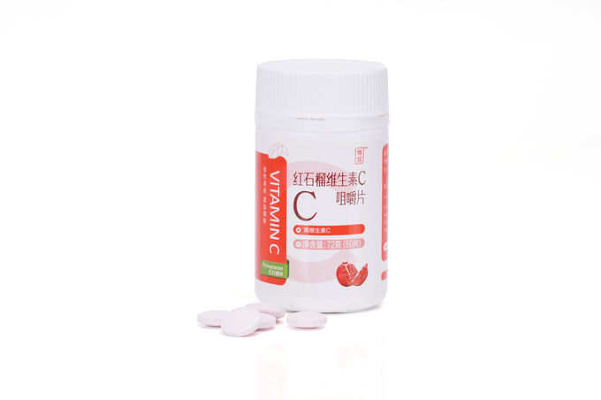 Nutritional Vitamin C Candy Tablets , Children'S Chewable Vitamins Pomegranate Flavor