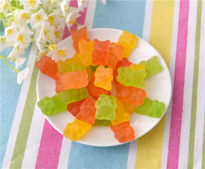 Soft Vegetarian Gummy Candy , Healthy Gummi Bears Candy With Vitamin C Vitamin E