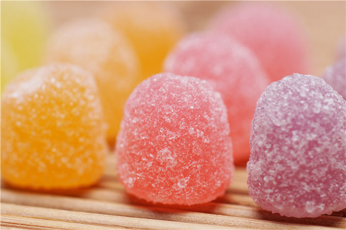 OEM Vitamin C Pectin Fruit Jellies , Sugar Coating Healthy Jelly Sweets