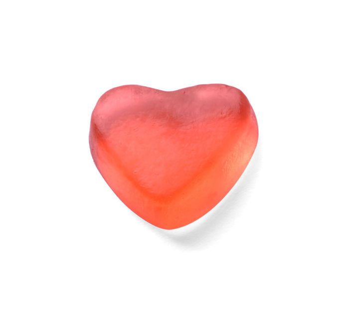 Halal Vegetrian Heart Shaped Gummy Candy , Vitamin C Strawberry Jelly Candy