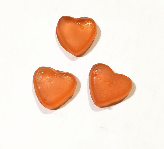 Halal Vegetrian Heart Shaped Gummy Candy , Vitamin C Strawberry Jelly Candy